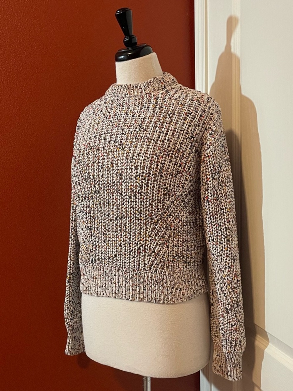 Veronica Beard Women’s Ryce Rainbow Speckled Knit Confetti Crewneck Sweater